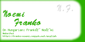 noemi franko business card