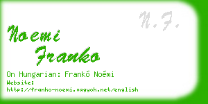 noemi franko business card